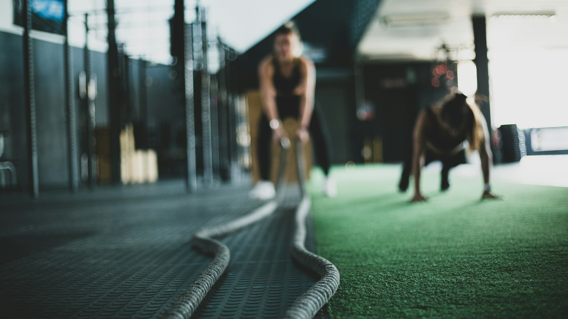 Mujer entrenando